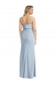 Long Sleeveless Stretch Crepe Light Sky Blue Strapless Trumpet Semi Formal Evening Dress / Prom Dress / Bridesmaid Dress Newcastle