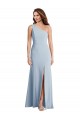 Long Sleeveless Stretch Crepe Light Sky Blue One Shoulder Trumpet Formal Evening Gown / Prom Dress / Bridesmaid Dress Newcastle