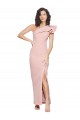 Long Sleeveless Stretch Crepe Mauve Sheath Formal Evening Gown / Prom Dress / Bridesmaid Dress Newcastle