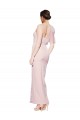 Long Sleeveless Stretch Crepe Pink Sheath Formal Evening Gown / Prom Dress / Bridesmaid Dress Newcastle