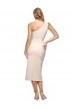 Midi Length Sleeveless Stretch Crepe Nude Sheath Formal Evening Gown / Prom Dress / Bridesmaid Dress Newcastle