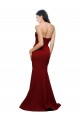 Long Sleeveless Stretch Crepe Burgundy Sheath Formal Evening Gown / Prom Dress / Bridesmaid Dress Newcastle