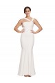 Long Sleeveless Stretch Crepe Ivory Sheath Formal Evening Gown / Prom Dress / Bridesmaid Dress Newcastle