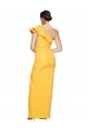 Long Sleeveless Stretch Crepe Saffron Sheath Formal Evening Gown / Prom Dress / Bridesmaid Dress Newcastle