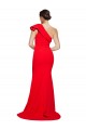 Sweep Train Sleeveless Stretch Crepe Red Sheath Semi Formal Evening Dress / Prom Dress / Bridesmaid Dress Newcastle