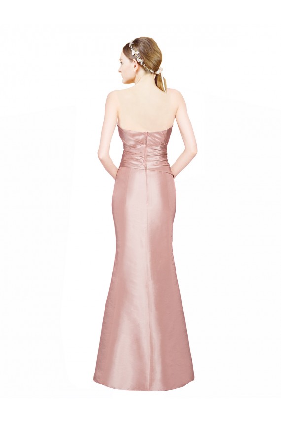 Long Sleeveless Stretch Satin Sweetheart A-Line Formal Evening Gown / Prom Dress / Bridesmaid Dress Newcastle