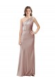 Long Sleeveless Stretch Satin Dusty Pink Sheath Formal Evening Gown / Prom Dress / Bridesmaid Dress Newcastle
