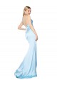Long Sleeveless Stretch Satin Light Sky Blue Mermaid Formal Evening Gown / Prom Dress / Bridesmaid Dress Newcastle