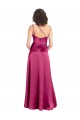 Long Sleeveless Stretch Satin Fuchsia A-Line Formal Evening Gown / Prom Dress / Bridesmaid Dress Newcastle