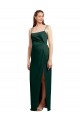 Long Sleeveless Stretch Satin Hunter Column Formal Evening Gown / Prom Dress / Bridesmaid Dress Newcastle