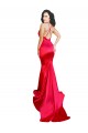 Long Sleeveless Stretch Satin Red Mermaid Formal Evening Gown / Prom Dress / Bridesmaid Dress Newcastle