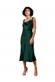 Midi Length Sleeveless Stretch Satin Hunter Sheath Black Tie Evening Gown / Prom Dress / Bridesmaid Dress Newcastle