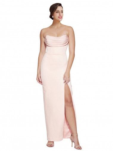 Long Sleeveless Stretch Satin Mermaid Formal Evening Gown / Prom Dress / Bridesmaid Dress Newcastle