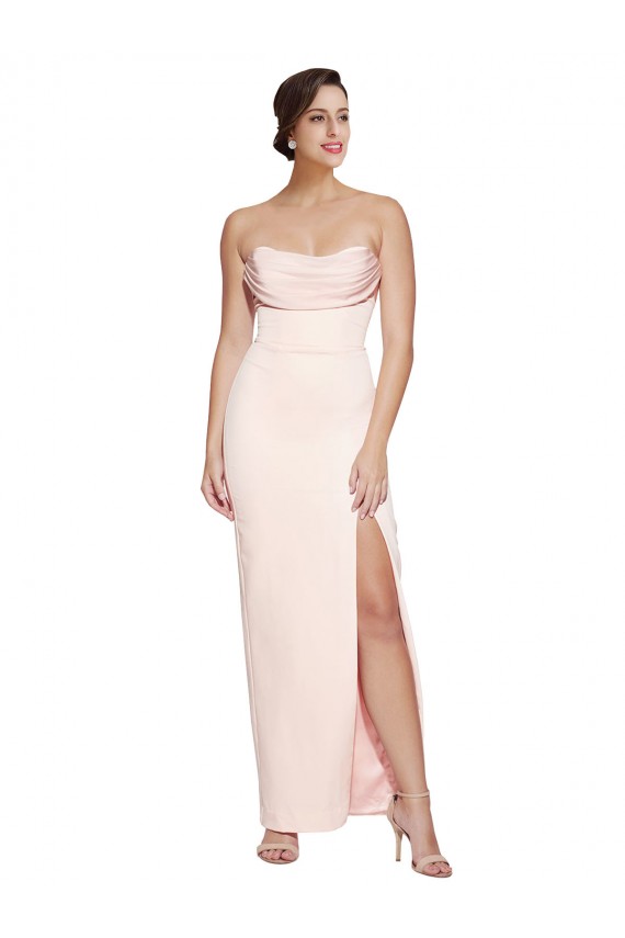 Long Sleeveless Stretch Satin Mermaid Formal Evening Gown / Prom Dress / Bridesmaid Dress Newcastle