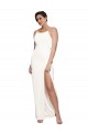 Long Sleeveless Stretch Satin Ivory Sheath Formal Evening Gown / Prom Dress / Bridesmaid Dress Newcastle