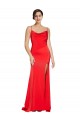 Long Sleeveless Stretch Satin Red Sheath Formal Evening Gown / Prom Dress / Bridesmaid Dress Newcastle
