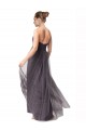 Long Cap Sleeves Tulle Vintage Rose A-Line Bridesmaid Dress Newcastle