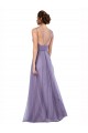 Long Sleeveless Tulle Watermelon Spaghetti Straps A-Line Bridesmaid Dress Newcastle