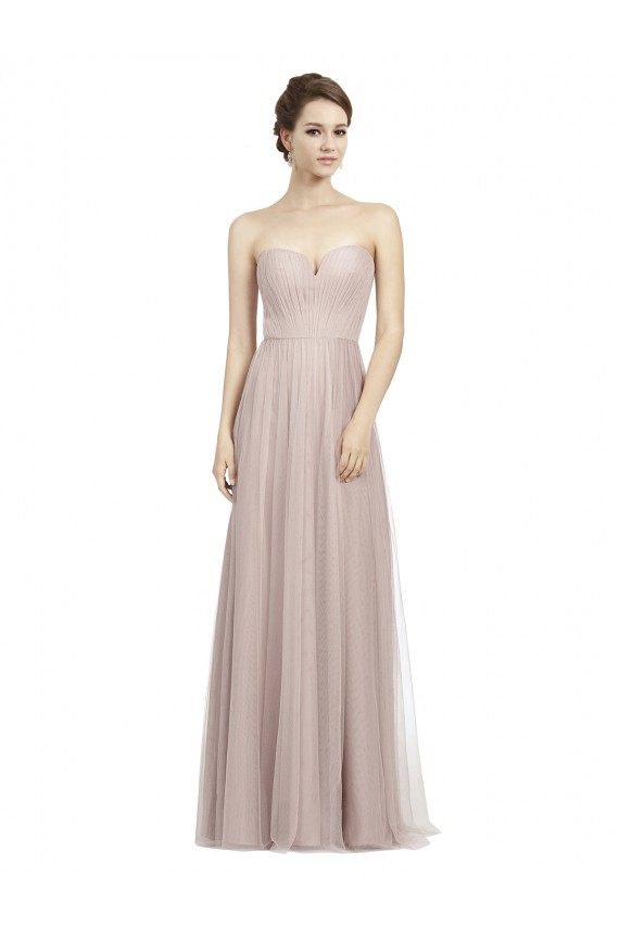 Long Sleeveless Tulle Vintage Rose A-Line Formal Dress / Bridesmaid Dress Newcastle