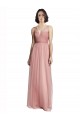 Long Sleeveless Tulle Rose Pink A-Line Bridesmaid Dress Newcastle