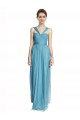 Long Sleeveless Tulle Sky Blue A-Line Bridesmaid Dress Newcastle