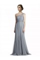 Long Sleeveless Tulle Slate Grey Mermaid Bridesmaid Dress Newcastle