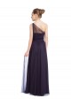 Long Sleeveless Tulle Black A-Line Bridesmaid Dress Newcastle
