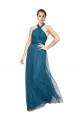 Long Sleeveless Tulle Teal Green A-Line Bridesmaid Dress Newcastle