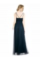 Long Sleeveless Tulle Blue A-Line Bridesmaid Dress Newcastle