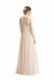Long Sleeveless Tulle & Lace Ivory A-Line Bridesmaid Dress Newcastle