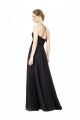Long Sleeveless Tulle & Lace Slate Grey A-Line Bridesmaid Dress Newcastle