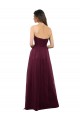 Long Sleeveless Tulle Burgundy Sweetheart A-Line Bridesmaid Dress Newcastle