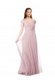 Long Sleeveless Tulle A-Line Bridesmaid Dress / Evening Dress Newcastle