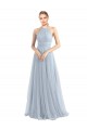 Long Sleeveless Tulle Light Sky Blue A-Line Bridesmaid Dress Newcastle