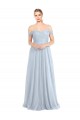Long Sleeveless Tulle Light Sky Blue A-Line Evening Dress / Bridesmaid Dress Newcastle