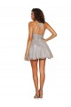 Short Sleeveless Tulle Silver A-Line Bridesmaid Dress Newcastle