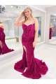 Sweep Train Sleeveless Velvet Sequin Sweetheart Sheath Evening Dress Newcastle