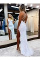 Long Sleeveless Velvet Sequin Sheath Prom Dress / Evening Dress Newcastle