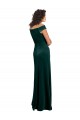Long Cap Sleeves Stretch Velvet Dark Green A-Line Formal Evening Gown / Prom Dress / Bridesmaid Dress Newcastle