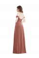 Long Sleeveless Stretch Velvet Cinnamon Rose A-Line Semi Formal Evening Dress / Prom Dress / Bridesmaid Dress Newcastle