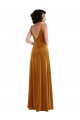 Long Sleeveless Stretch Velvet Gold Trumpet Semi Formal Evening Dress / Prom Dress / Bridesmaid Dress Newcastle