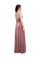 Long Sleeveless Stretch Velvet Cinnamon Rose A-Line Formal Evening Gown / Prom Dress / Bridesmaid Dress Newcastle