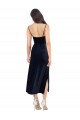 Midi Length Sleeveless Stretch Velvet Dark Navy Column Formal Evening Gown / Prom Dress / Bridesmaid Dress Newcastle
