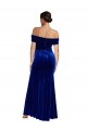 Long Sleeveless Stretch Velvet Royal Blue Mermaid Formal Evening Gown / Prom Dress / Bridesmaid Dress Newcastle