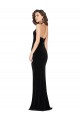 Long Sleeveless Stretch Velvet Black Sheath Semi Formal Evening Dress / Prom Dress / Bridesmaid Dress Newcastle