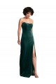 Long Sleeveless Stretch Velvet Dark Green Sheath Black Tie Evening Gown / Prom Dress / Bridesmaid Dress Newcastle