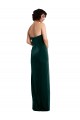 Long Sleeveless Stretch Velvet Dark Green Sheath Black Tie Evening Gown / Prom Dress / Bridesmaid Dress Newcastle